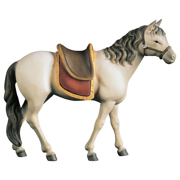 Pferd Schimmel mit Sattel Pferd Schimmel mit Sattel