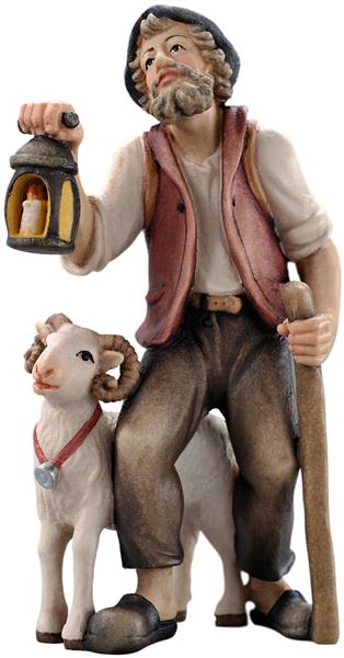 Bauer mit Laterne und Bock Bauer mit Laterne und Bock