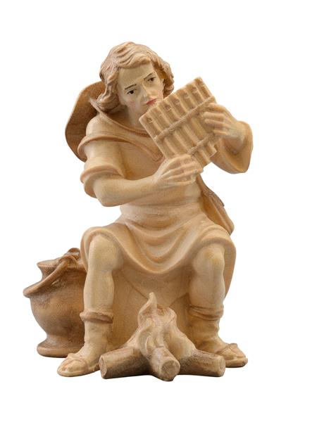 Hirt sitzend Panflöte