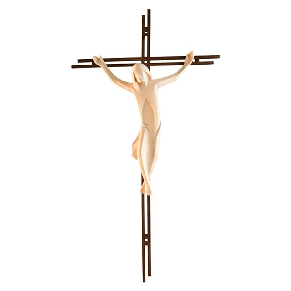 Kruzifix Einfach mit Stahlbalken in Corten 2Fach Kruzifix Einfach mit Stahlbalken in Corten 2Fach