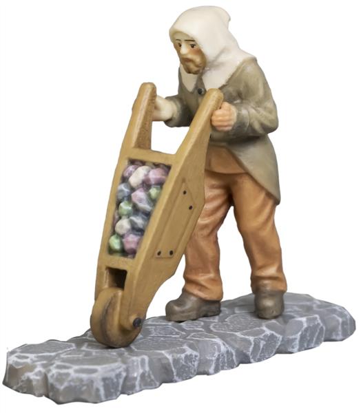 Berghäuer mit Schubkarre