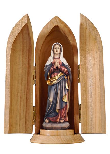 Hl. Maria unterm Kreuz in Nische Hl. Maria unterm Kreuz in Nische