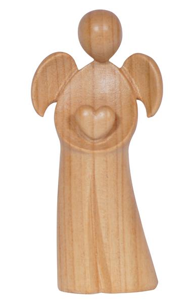 Engel Amore mit Herz Kirschholz