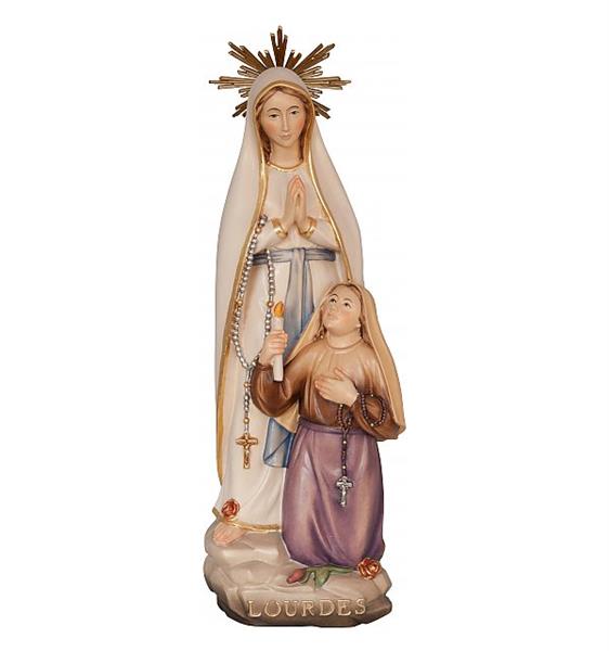Lourdes Madonna mit Gloriole und Bernadette Lourdes Madonna mit Gloriole und Bernadette