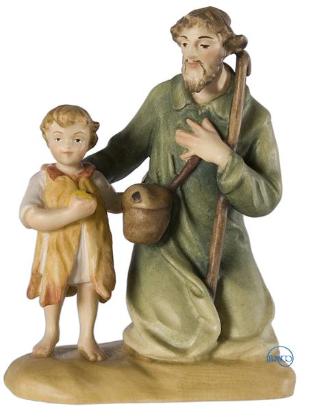 Hirte kniend mit Kind Hirte kniend mit Kind