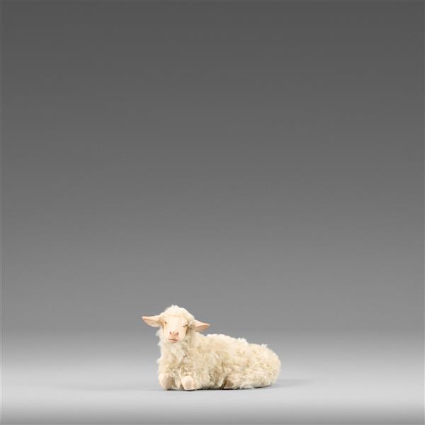 Schaf liegend mit Wolle beige Schaf liegend mit Wolle beige
