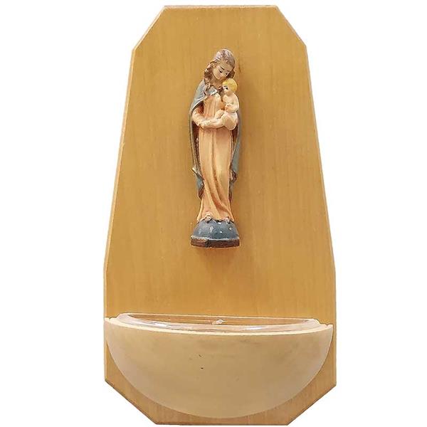 Weihwasserkessel schlicht mit Madonna Weihwasserkessel schlicht mit Madonna