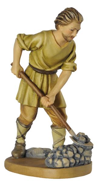 Bauer mit Schaufel - mit Sockel Bauer mit Schaufel - mit Sockel