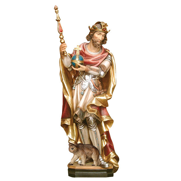 Hl. Edmund mit Reichsapfel, Zepter und Bär Hl. Edmund mit Reichsapfel, Zepter und Bär