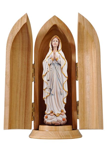 Madonna Lourdes neu in Nische