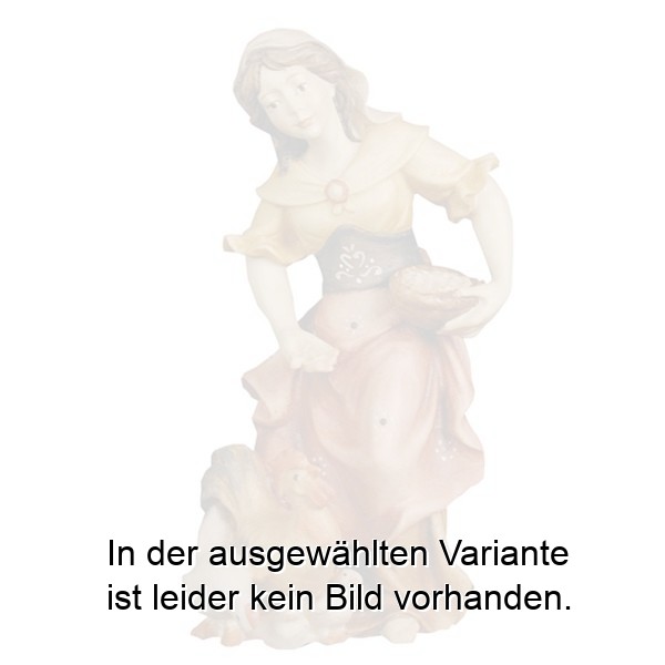 Saatmädchen mit Hennen Saatmädchen mit Hennen