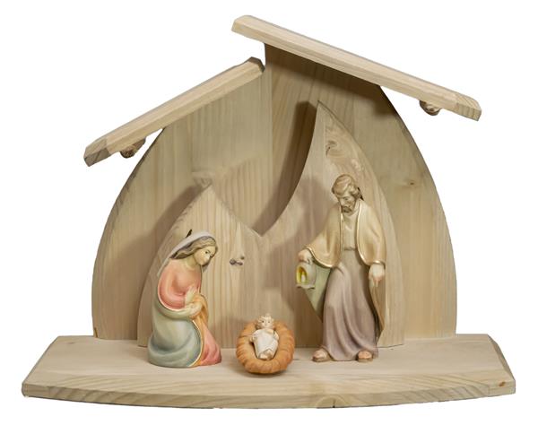 Familienstall Altea + Rudolfkrippenfiguren 3 tlg.