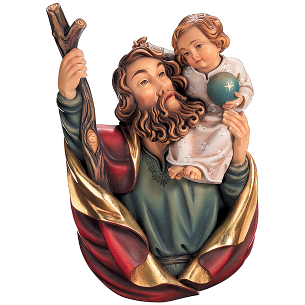 Hl. Christophorus Brustbild Hl. Christophorus Brustbild