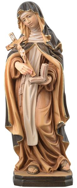 Hl. Maria Katharina von der heiligen Rose von Vite mit Kreuz und Buch