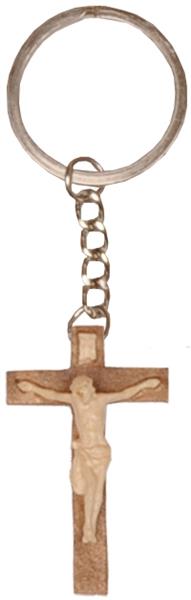 Schlüsselanhänger - Jesus Kreuz in Holz