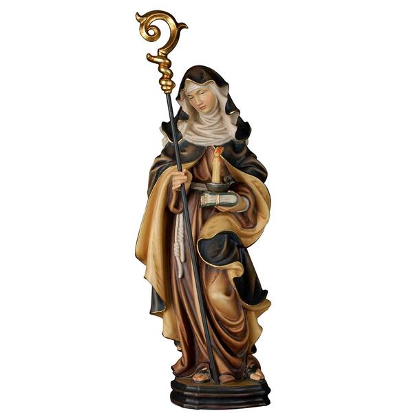 Hl. Brigitte mit Stab und Kerze Hl. Brigitte mit Stab und Kerze