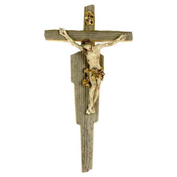 Korpus barock auf Altholzkreuz Korpus barock auf Altholzkreuz