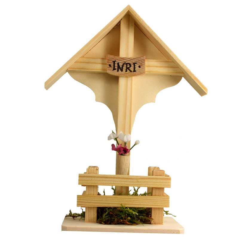 Wegkreuz mit Zaun Wegkreuz mit Zaun