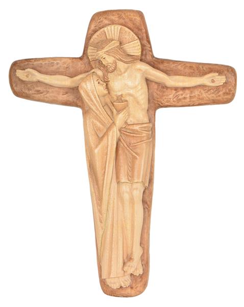Kreuz mit Christus und Maria mit Kelch