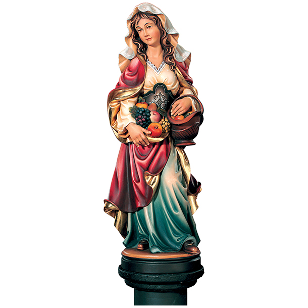 Früchtefrau mit Obstkorb Früchtefrau mit Obstkorb