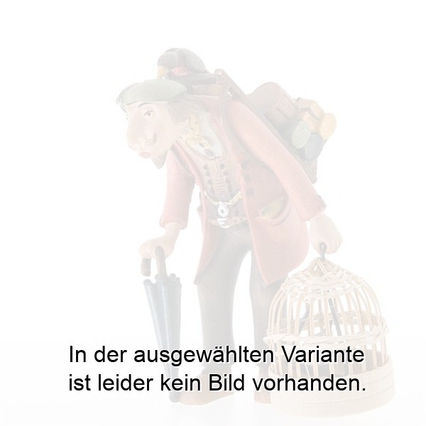 Krämer mit Vogelkäfig