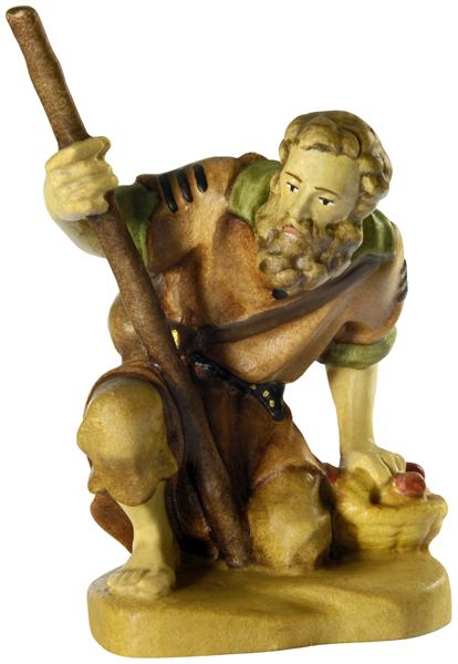 Hirt kniend 18 cm bemalt Hirt kniend 18 cm bemalt
