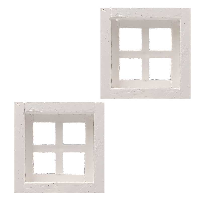 Heimatliches Fenster mit Rahmen, 2 Stück Heimatliches Fenster mit Rahmen, 2 Stück