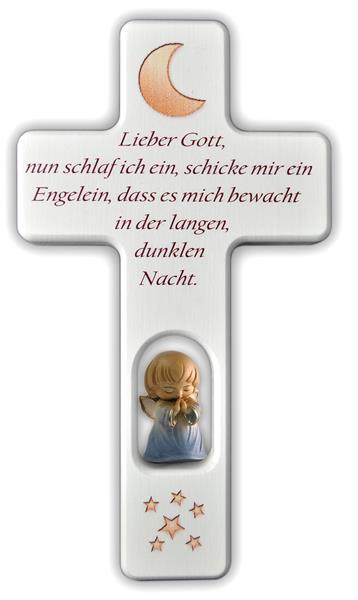 Kreuz weiß mit Engel Lieber Gott Kreuz weiß mit Engel Lieber Gott