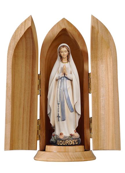Madonna Lourdes stilisiert in Nische