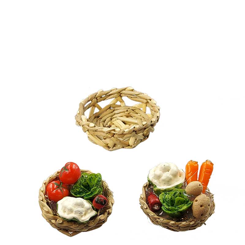 Korb mit Gemüse groß Korb mit Gemüse groß