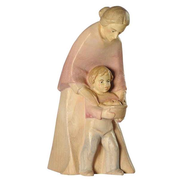 Hirtin mit Kind Leo-Krippe - Esche Hirtin mit Kind Leo-Krippe - Esche