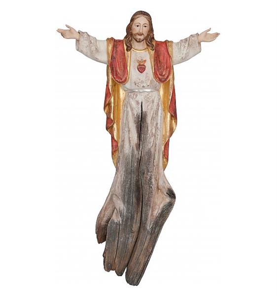 Herz Jesu Wurzelschnitzerei Herz Jesu Wurzelschnitzerei