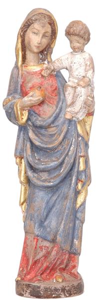 Madonna mit Kind und Apfel - frühgotisch Madonna mit Kind und Apfel - frühgotisch