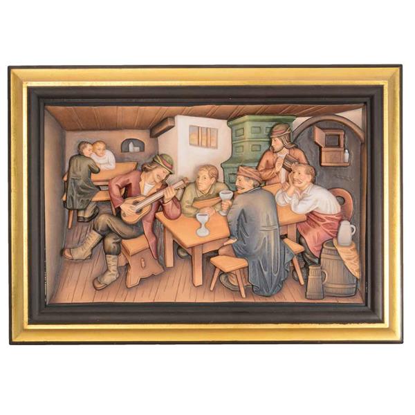 Relief Gaststube mit Rahmen Relief Gaststube mit Rahmen