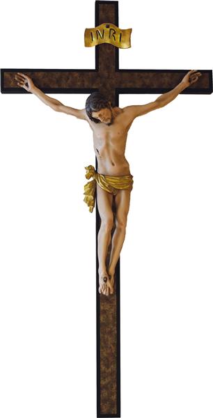 Kruzifix Tacca mit Kreuz gerade glatt Kruzifix Tacca mit Kreuz gerade glatt