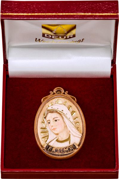 Medaillon Büste Fátima mit Schatulle