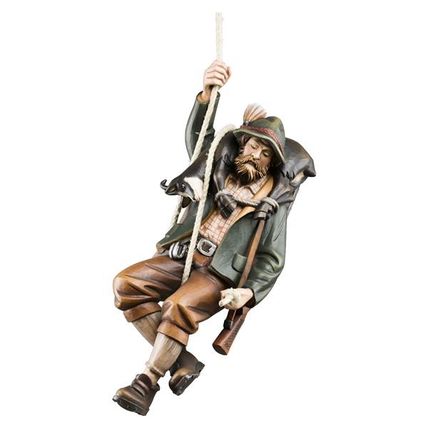 Abseiler Jäger mit Seil Abseiler Jäger mit Seil