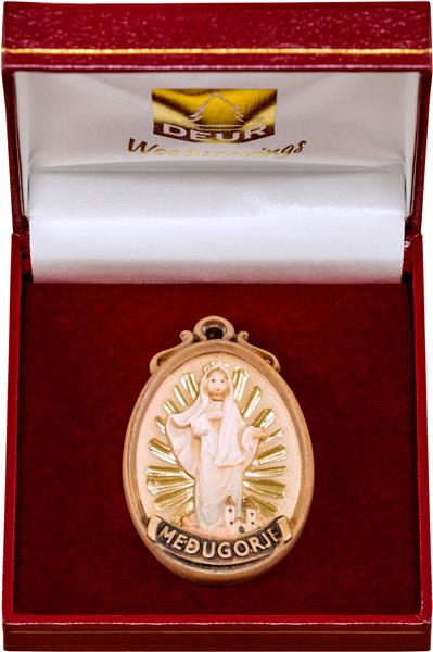 Medaillon Madonna Medjugorje mit Schatulle