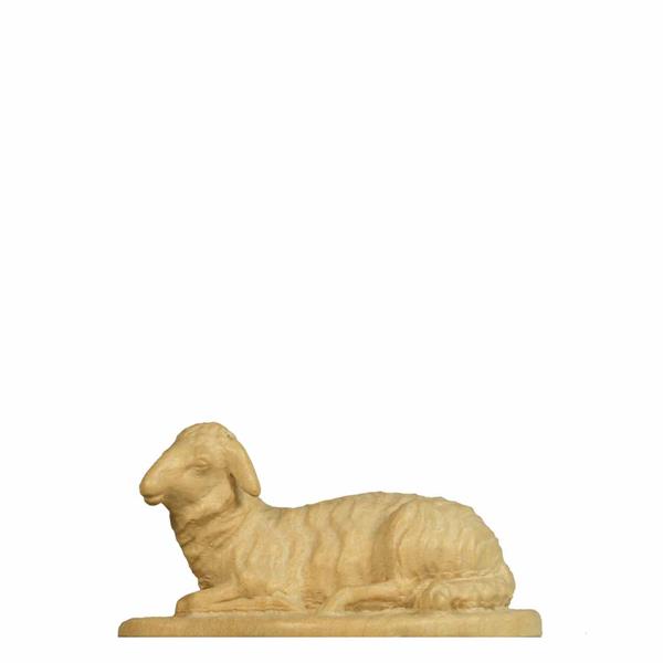 Schaf liegend mit Sockel