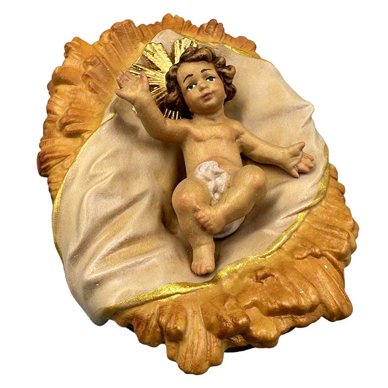Jesukind mit Wiege 2-teilig Jesukind mit Wiege 2-teilig