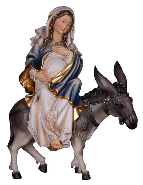 Schwangere Maria sitzend auf Esel (Herbergsuche) Schwangere Maria sitzend auf Esel (Herbergsuche)