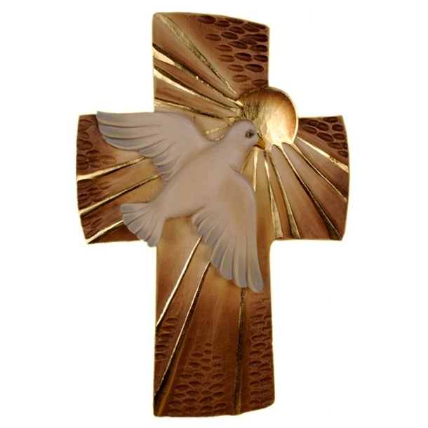 Friedenskreuz, Holz geschnitzt Friedenskreuz, Holz geschnitzt