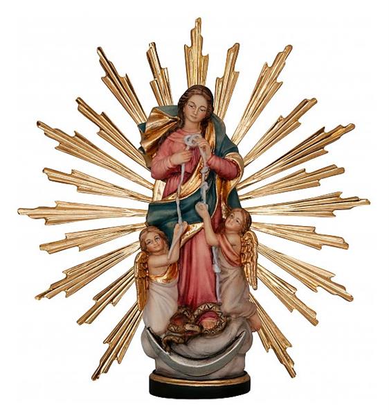 Knotenlöserin Maria mit Strahlenkranz Knotenlöserin Maria mit Strahlenkranz