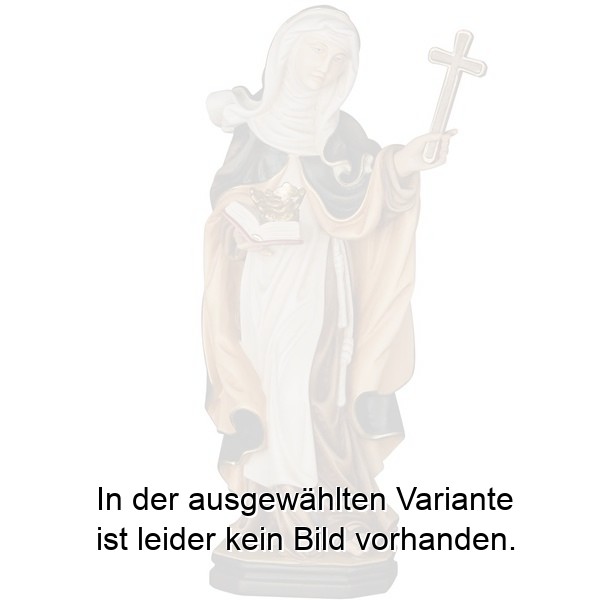 Hl. Johanna de Maillé mit Kreuz und Krone Hl. Johanna de Maillé mit Kreuz und Krone