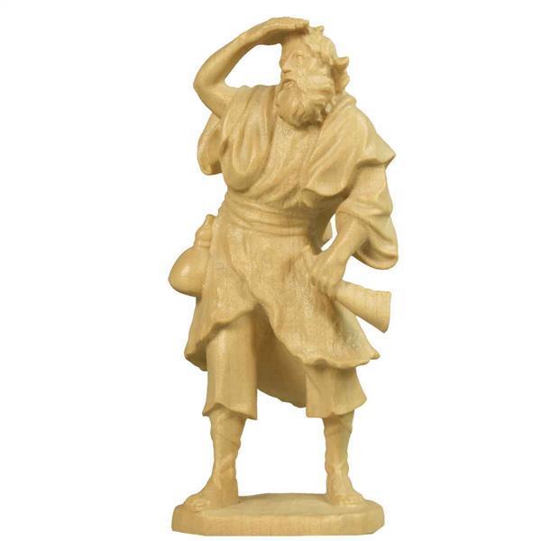 Hirt mit Hand an Stirn haltend und Horn Hirt mit Hand an Stirn haltend und Horn