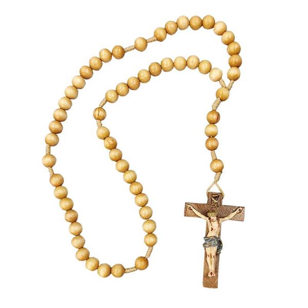 Rosenkranz Holzton mit Kruzifix