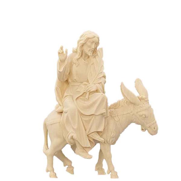 Jesus mit Palmzweig auf Esel