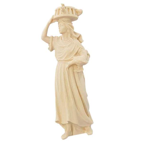 Frau mit Käfig auf dem Kopf Frau mit Käfig auf dem Kopf