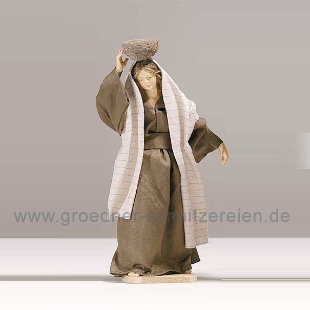 Frau mit Korb auf Kopf Frau mit Korb auf Kopf