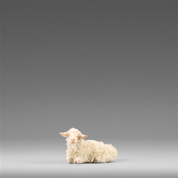 Schaf liegend mit Wolle beige Schaf liegend mit Wolle beige